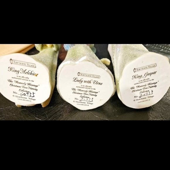 Christmas Hawthorne Village Heavenly Blessings trio Figurines - Picture 5 of 7